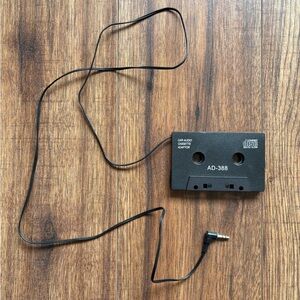 Black Cassette Audio Adapter